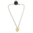 thumbnail image 3 of Mi Amore Long, Rhodium Necklace With Heart Shaped Pendant TMN631, 3 of 3