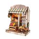 thumbnail image 2 of Casa de muñecas en miniatura de madera DIY con muebles, decoración hecha a mano, diversión educativa Frutería, 2 of 9