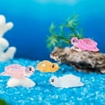 thumbnail image 4 of 24 Pcs Luminous Resin Mini Turtles Miniature Turtle Statue Miniature Figurines Fairy Garden Accessories Cake Toppers Decoration Set for DIY Succulent Planter Moss Landscape Home Decor (B), 4 of 7