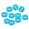 thumbnail image 4 of 10x Barber Hairdressing Shears Scissors Finger Ring Grips Inserts Scissor Finger Light Blue, 4 of 9