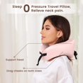 thumbnail image 2 of THXSILK Silk Neck Pillow for Traveling,19 Momme Real Silk Travel Pillow for Pain Relief Sleeping, 100% Mulberry Silk Airplane Pillow, Anti Wrinkle Travel Pillow, 2 of 7