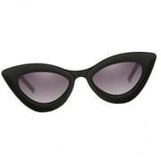 amagogo 6xCat Eye Sunglass Retro Party Triangle Eye Glasses Protection Bright Black