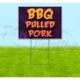 thumbnail image 1 of BBQ Pulled Pork (18" x 24") Yard Sign, Includes Metal Step Stake, 1 of 6