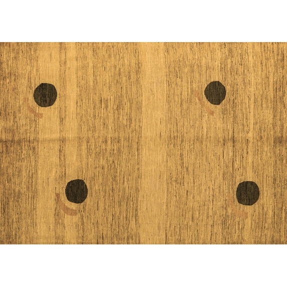 Ahgly Company Indoor Rectangle Oriental Brown Modern Area Rugs, 6' x 9'