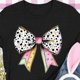 thumbnail image 4 of Camiseta de Cuello Redondo de Manga Corta de la Mujer, Top de Moda para Invierno Y Primavera Impresa de Navidad Casual 3/4, 4 of 7