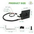 thumbnail image 4 of EZGO Charging Port, EZGO RXV Charger Receptacle, 48V Golf Cart Delta-Q Charger Port with DC Cord for 2008-up EZGO RXV 48 Volt Electric Golf Cart,  OEM #602529, 4 of 7