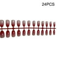 thumbnail image 3 of Coffin Fake Nail Gradient Not Susceptible to Allergies Waterproof Shiny Pattern Nail Enhancement Tablets Charming Manicure Tips Gradient Red, 3 of 6