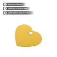 thumbnail image 4 of Heart Stamping Blank Tags, Aluminum Blank Dog ID Tag Yellow Engraving Tag for Necklace Bracelet Making,30pcs, 4 of 6