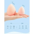 thumbnail image 2 of 3pcs individually wrapped makeup egg water drop gourd diagonally cut makeup egg, 2 of 5