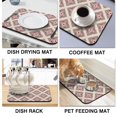 thumbnail image 4 of Stylish Modern Geometry Dish Drying Mat - Highly Absorbent Microfiber Material, Ideal for Dishes and Bottles, 18x24 Inch, 4 of 7