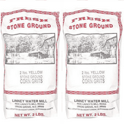 Linney's Mill Fresh Yellow Stone Ground Corn Grits 2 - 2 lb. Bags Gluten-Free No Preservatives