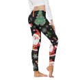 thumbnail image 4 of Christmas Leggings for Women 2025 High Waisted Festive Graphic Stretchy Tights Holiday Yoga Pants, 4 of 5