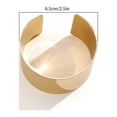 thumbnail image 3 of Kiskick Metal Bracelet Adjustable Arm Cuff Exaggerate Vintage Punk Boho Stainless Metal Adjustable Opening Cuff Bangle Wide Wrist Jewelry for Women, 3 of 8