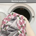 thumbnail image 2 of Pink Floral Dog Crate Cover, Digitally Generated Pattern with Continuous Wild Spring Peonies, Easy to Use Pet Kennel Cover Small Dogs Puppies Kittens, 7 Sizes, Pale Pink Olive Green, by Ambesonne, 2 of 6