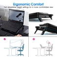 thumbnail image 6 of COOLCOLD Laptop Cooling Pad,Laptop Cooler for 12"-17.3" Laptops, Laptop Stand With 4 Quiet Fans, Strong Heat Dissipation, Suit Desk or Lap Use - Blue, 6 of 7
