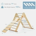 thumbnail image 2 of OLAKIDS Climbing Toys for Toddlers, 3 in 1 Foldable Kids Wood Montessori Pikler Climber Ladder with Ramp, Slide for Gym Playground, Baby Indoor Climb Play Structure Activity Set (Colorful), 2 of 9