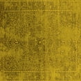 thumbnail image 1 of Ahgly Company Indoor Square Oriental Yellow Industrial Area Rugs, 3' Square, 1 of 4