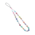thumbnail image 4 of 1x Correa para teléfono móvil, cadena de cuentas con dijes, joyería, piedra de cristal, cordón antipérdida Multicolor, 4 of 9