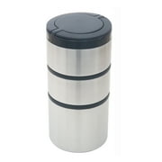 (2 pack) Mainstays Stacking Food Jar Insulated Food Storage Container, Stainless Steel, Round, 41 oz, Ideal Use for Workday Meals and Travel to Keep Meals Hot and Cold