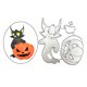 thumbnail image 5 of de Plantillas Troqueladas de Ladrón de Calabaza de Halloween para Manualidades de Herramientas de Bricolaje de álbum de Recortes Baoblaze Molde de troqueles de corte, 5 of 8
