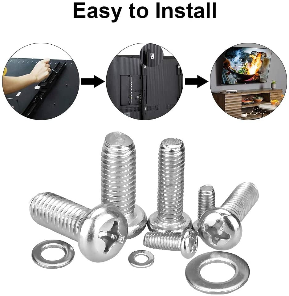 Buy BUZIFU 24 Pack Universal TV Mounting Hardware Kit m4/m6/m8 Vesa