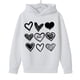 thumbnail image 3 of Sudadera con capucha y estampado de corazón de San Valentín, sudadera de manga larga para niños y niñas, chaqueta para niñas de talla mediana y grande., 3 of 7