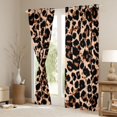 thumbnail image 3 of Castle Fairy Leopard Print Black Out Curtains,Black Brown Curtains Pack of 2 (42x63 Each), 3 of 6