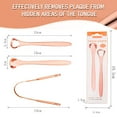 thumbnail image 5 of 3 Pack Tongue Scraper Stainless Steel Tongue Cleaner Metal Tounge Scrappers, Tongue Scraper Brushes for Removing Bad Breath & Coating, Tounge Oral Teeth Care Cleaning Tools, Hygiene Remover, 5 of 8