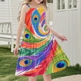 thumbnail image 7 of 5-6 Years Girls Dresses Sleeveless Kids Summer Cotton Festival A Line Swing Dress Casual Round Neck Dresses for Girls 3-14 Years, 7 of 7