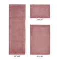 thumbnail image 2 of Better Trends 3 Piece Premium Bathroom Rug Set 100% Cotton Soft Tufted Bath Mat Water absorbent Reversible Bath Rug Perfect for Bathroom, Shower and Bathtub Use, Pink - Edge Collection, 2 of 5