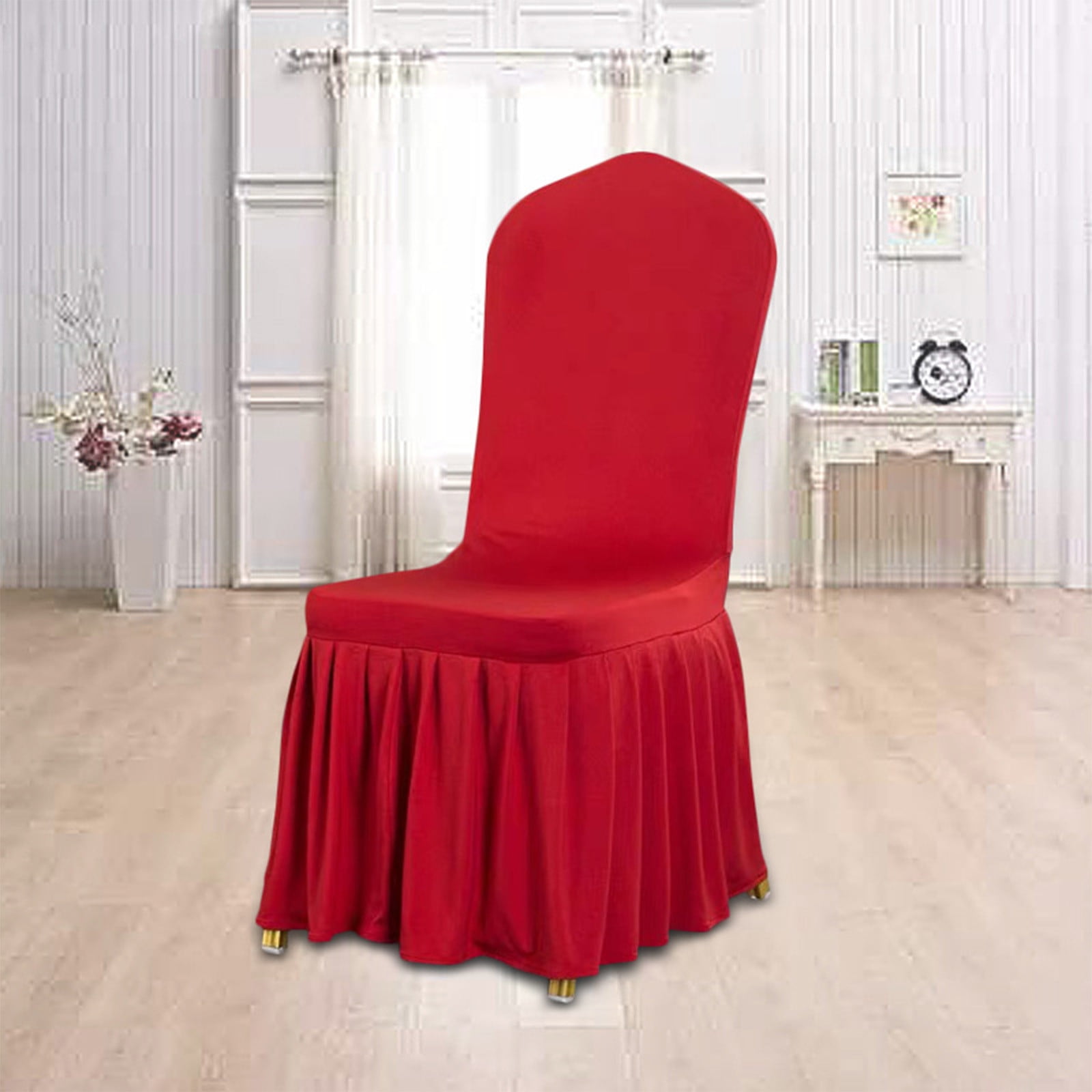 karymi Elastic Dining Chair Cover Half Round Cushion Backrest 37.40x15.75x15.75in Universal Stretch Knit Protector for Home Office Restaurant Room Decor Womens Gifts Gift Ideas