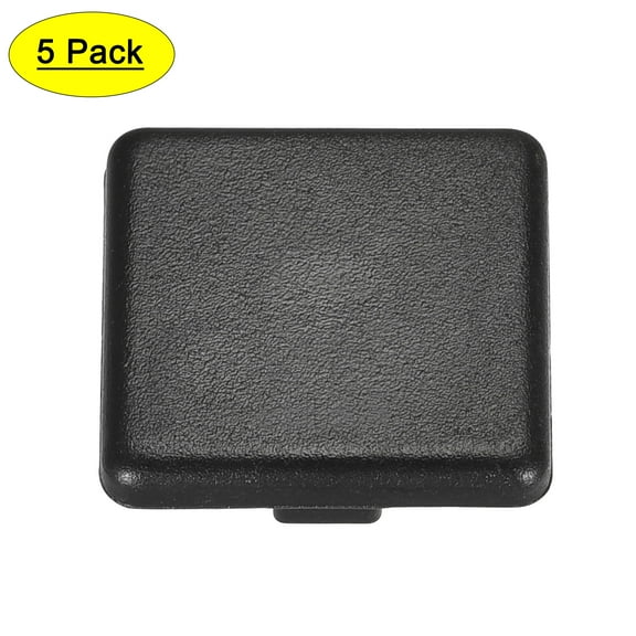 Uxcell Standard Plastic Square Aluminum Extrusion End Cap Black 40x40mm 5 packs
