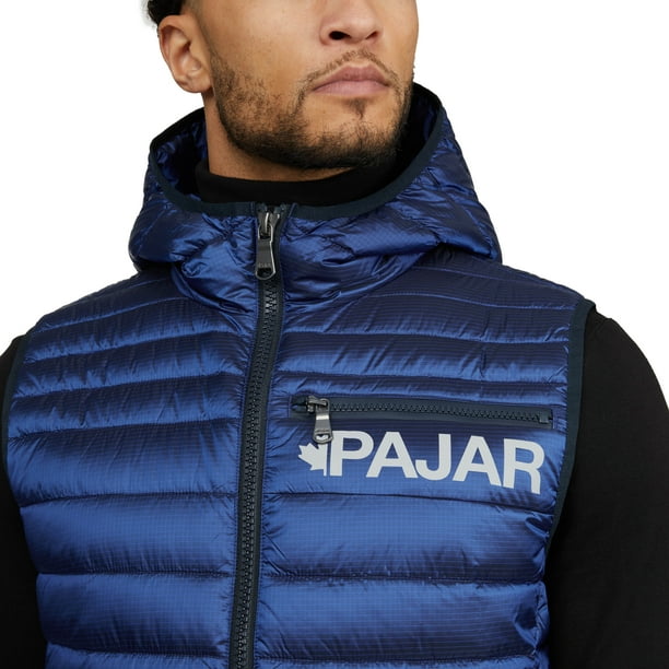 Pajar Men s Drew Light Weight Hooded Puffer Vest Walmart