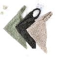 thumbnail image 5 of New floral small fresh countryside elastic headband with triangular scarves, daisy headbands, headscarves, headpieces, and headbands (2-piece set), 5 of 10