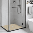 thumbnail image 5 of Yolife 27" x 27" Square Shower Mat, Non-Slip TPE Bath Mat with Drain Hole & Suction Cups, Machine Washable Soft Floor Mat for Tub or Stall,Brown, 5 of 7