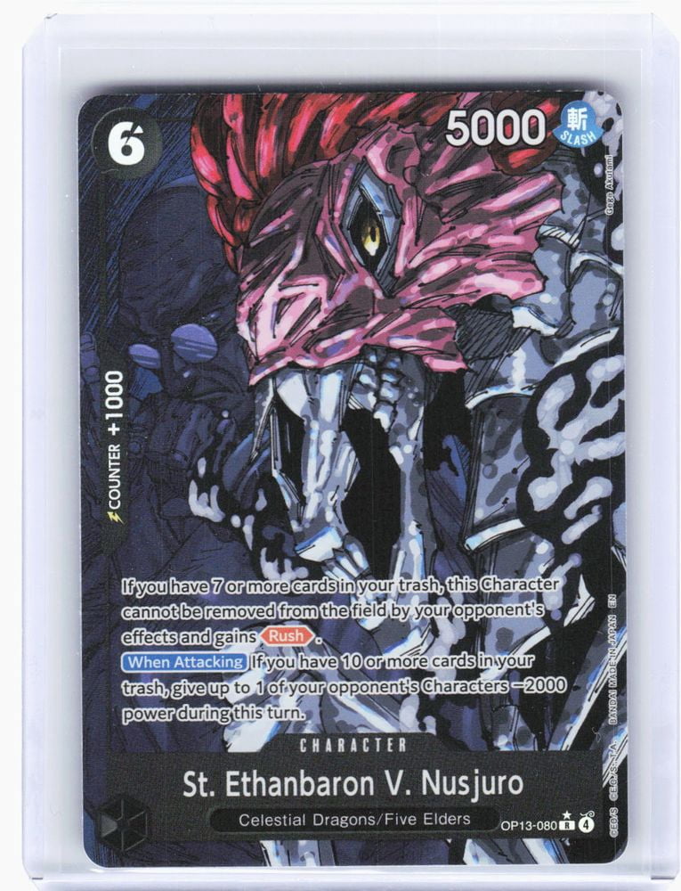 Carrying On His Will St. Ethanbaron V. Nusjuro (Alternate Art) Foil Rare #OP13-080
