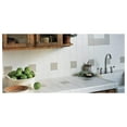 thumbnail image 2 of 4x4 White Glossy Finish Ceramic Subway Tile Shower Walls Backsplash Made in USA (12.5SF Full Box 100PCS), 2 of 3