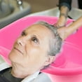 thumbnail image 4 of Luxshiny Shampoo Basins for Home Use Rosy Plastic 1Pack, 4 of 8