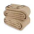 thumbnail image 3 of Mainstays Super Soft Tan Fleece Bed Blanket, King Size, 3 of 5