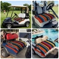 thumbnail image 6 of Golf Cart Seat Covers for 2 Seater, Rainbow Stripe Soft Microfiber Cart Seat Towel Blanket, Boho Minimalist Geometric Line Absorbent Breathable Non Slip Bench Seats Protector for Golf Course 51"x31", 6 of 9