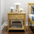 thumbnail image 2 of Max & Lily Nightstand with Storage Drawer, Small Solid Wood Bedside, Side Tables for Bedroom, 2 of 7