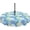 Dahlia Blue, variant on Outdoor Tablecloth with Umbrella Hole and Zipper, Round Table Cloth 60 inch, Patio Table Covers for Spring, Summer, Party, Backyard, Picnic, BBQs, Dahlia Blue