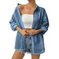 thumbnail image 4 of Vibrex Womens Cardigan Long Sleeve Casual Lightweight Button Down V-Neck Fall Clothes 2025, 4 of 9