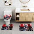 thumbnail image 2 of Juego de 3 alfombrillas y tapetes de baño de franela de pesadilla antes de Navidad, alfombrilla de baño antideslizante extra gruesa y alfombrilla de inodoro con contorno en forma de U para el suelo, 2 of 7