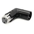 thumbnail image 5 of 2PCS Audio Adapter Plug 3Pin XLR Angle Adjustable Male to Female Right (XLR 90 Degree Adapter), 5 of 6