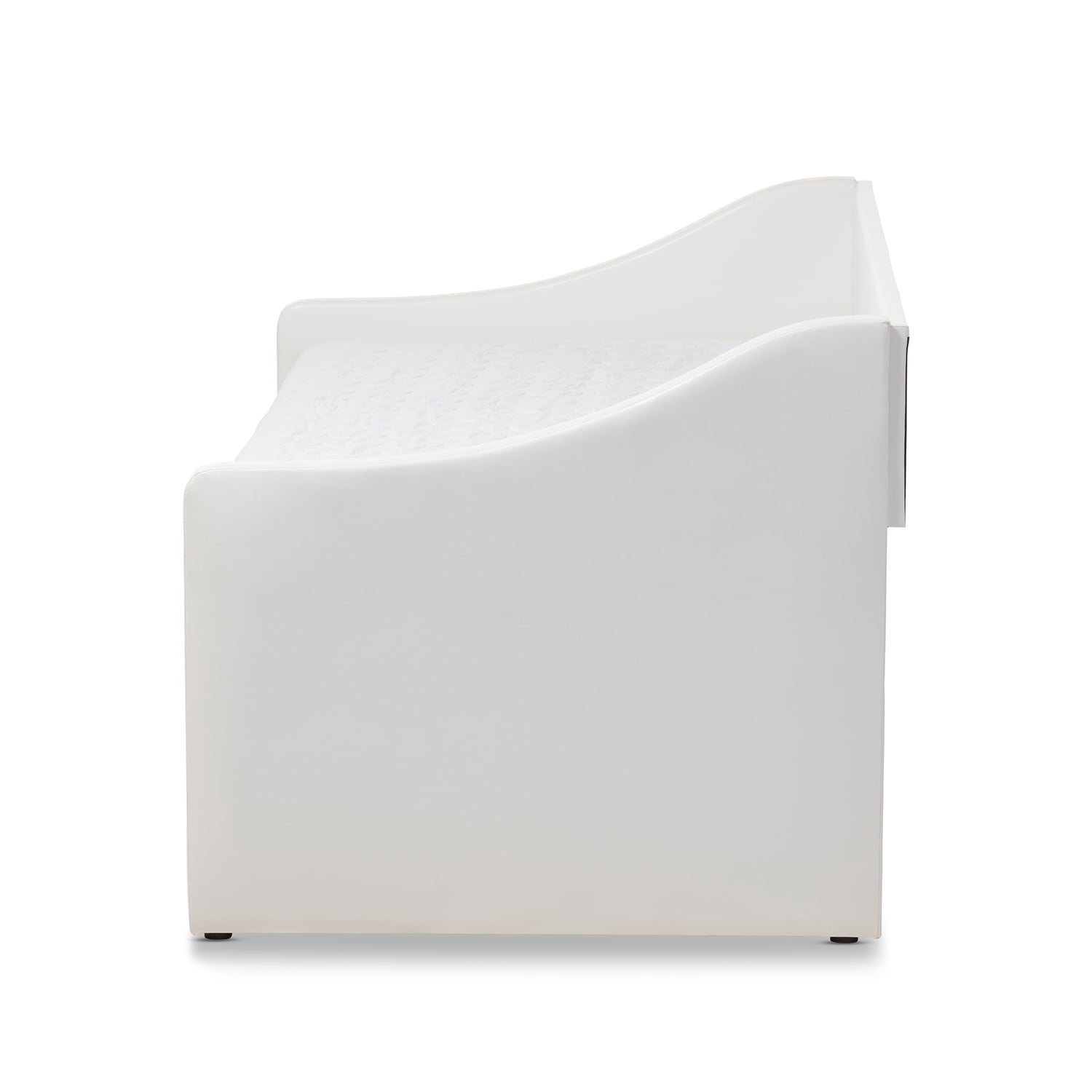 Baxton Studio Barnstorm Modern and Contemporary Beige Fabric Upholstered Daybed with Guest Trundle Bed