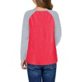 thumbnail image 5 of Girls Long Sleeve Shirts Back to School Girls and Toddlers' Long-Sleeve Knit Thermal T-Shirt Clothes Z0H-Red, L, 5 of 9