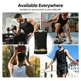 thumbnail image 7 of Bixox Men's Christmas Black Digital Paper Printed Shirt Sleeveless Fitness Tank Top-Small, 7 of 7