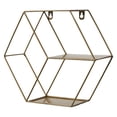 thumbnail image 1 of Floating Shelf Metal Geometric: Hanging Storage Shelf Display Shelf Wall Shelf, 1 of 9