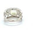 thumbnail image 5 of Genuine Lemon Quartz Ring Green Jewelry for Women 2.40 Carats Girlfriend Birthday Gifts, 5 of 14